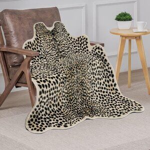 Print Rug Leopard Carpet 3.3 x 3.1ft